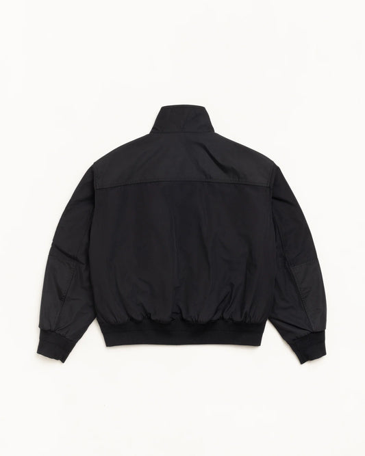 STUSSY MOCK NECK FLIGHT BOMBER BLACK