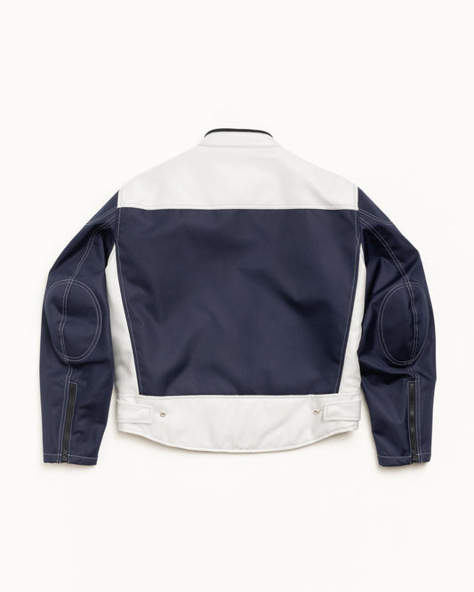 STUSSY MOTO JACKET NAVY