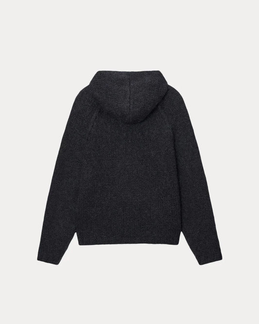 STUSSY CHUNKY KNIT ZIP HOODIE