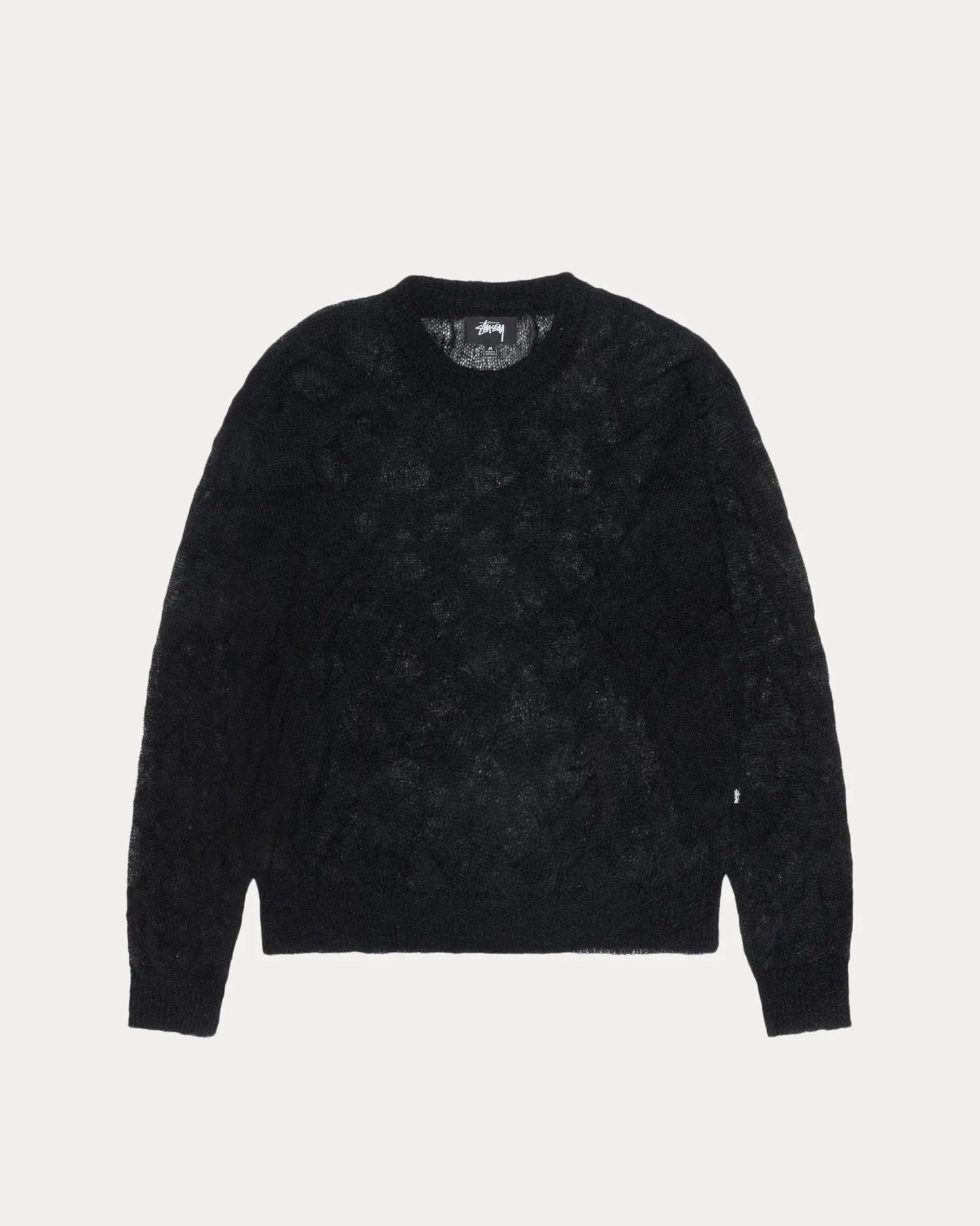STUSSY LOOSE KNIT CROSS CABLE SWEATER