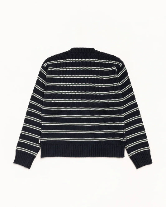 STUSSY CHUNKY COTTON STRIPE SWEATER